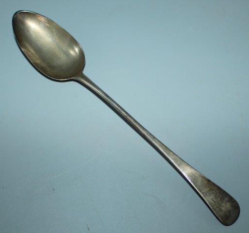 Pronounced silver basting spoon